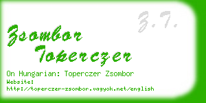 zsombor toperczer business card